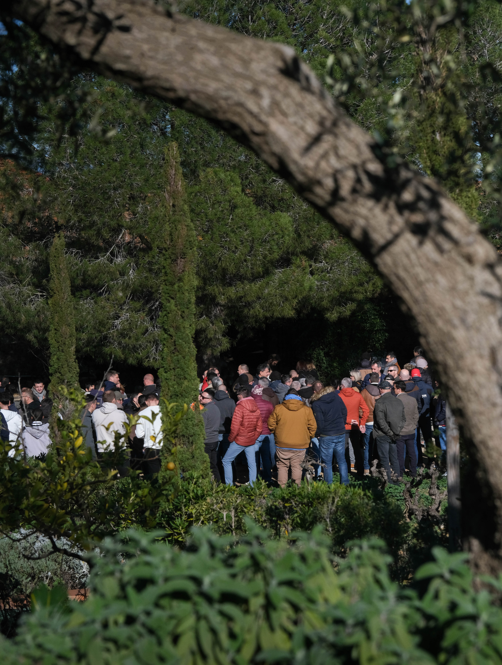 Réunion professionnelle dans les exterieurs du Domaine de Rombeau, lieu idéal pour organiser un séminaire à Rivesaltes
